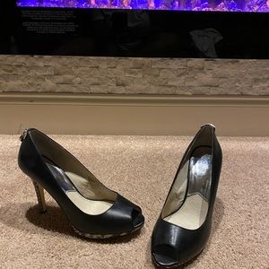 Michael Kors open toe platform shoes